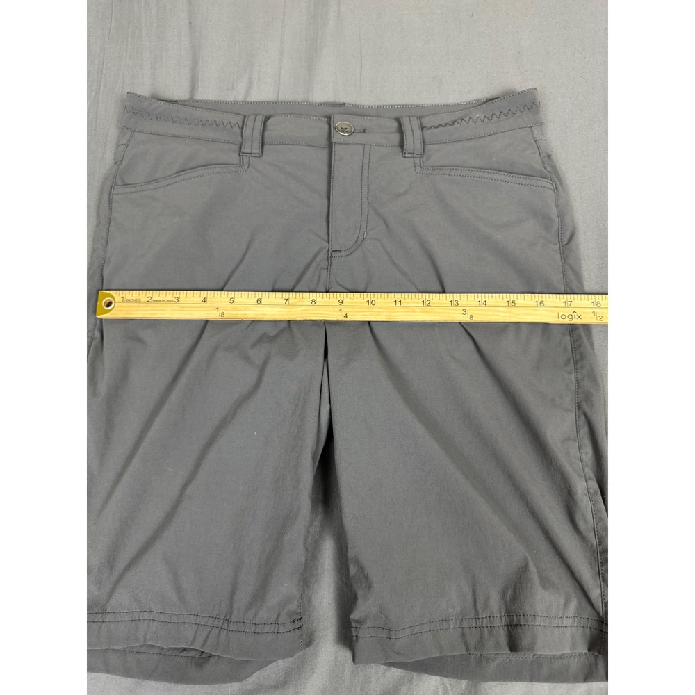 Eddie Bauer Travex Gray Hiking Shorts Womens 8 Nylon Performance Bermuda Outdoor - Picture 6 of 16